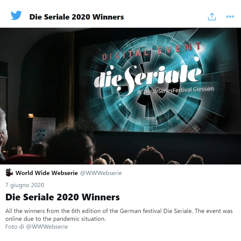 Die seriale award ceremony 2020